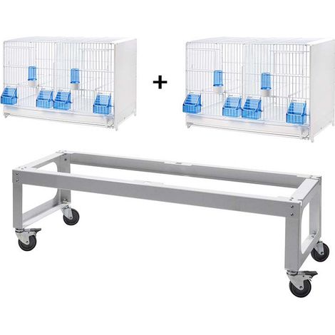 Carrello per 2 gabbie cova 58cm della 2GR