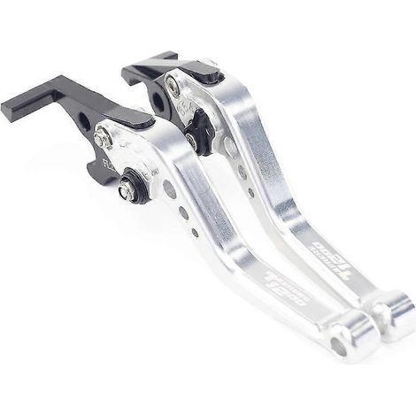 Verstellbare Brems- und Kupplungshebel für Yamaha Super Ténéré/XT1200ZE (2012–2022, 2019, 2018) – Silber (1/5)