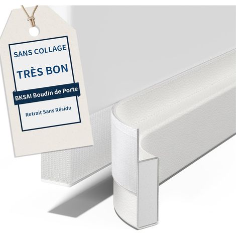Draught Excluder 80 cm Cold Insulation Door Bottom – No Glue – No Damage to Doors – Draught Excluder for Draught, Cold Insulation, Anti-Noise (1/5)