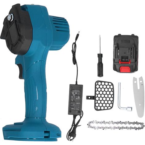 Scie Électrique Portable 10,2 cm pour Taille Arbres et Branches - Machine de Coupe Compacte 48V 1300mAh - Prise EU 100‑240V