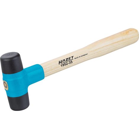 Marteau plastique 1952-35 I Tête de marteau 35 mm I Avec têtes interchangeables en desmopan et manche robuste en frêne, anti-rebond I Marteau de protection pour diverses applications (1/3)