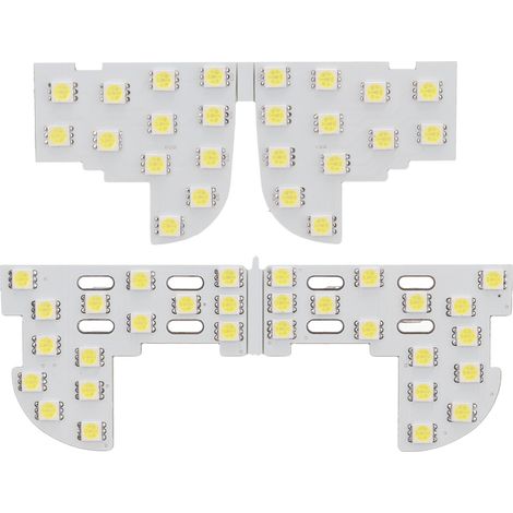 Lot de 2 Plafonnier LED Intérieur Voiture 54LEDs 8000LM SMD 5050 Lumière de Lecture Compatible Accord 2008-2013 (1/5)