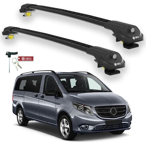 TURTLE kompatibel mit Mercedes-Benz Vito (W447) 2015-2025 Dachträger Air1 Schwarz (1/5)