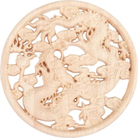 Applique de décoration en bois sculpté pour meuble et porte d'intérieur (1/5)