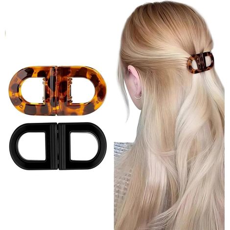 Juego de 2 pinzas para el cabello magnéticas, pinzas para el cabello para mujeres, gran durabilidad, pinzas para el cabello magnéticas antideslizantes, accesorio para peinar el cabello (1/5)