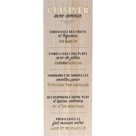 Wanddeko Louison Holz 78x28cm - Atmosphera créateur d'intérieur