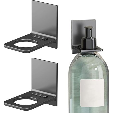 Porte Savon Liquide Mural 2 Pcs Porte-Bouteille de Gel Douche Porte-Bouteille De Shampooing Porte-Bouteille (1/5)