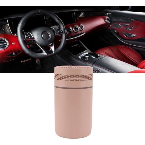 Humidificateur à tasse colorée, prise USB, fixation voiture, silencieux, veilleuse sept couleurs, musique douce, humidificateur à tasse rose colorée. (1/5)