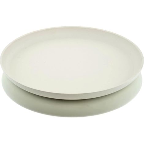 Kaemingk Rundes Tablett Ivory rohweiß Ø 42 cm aus Bambusfasern