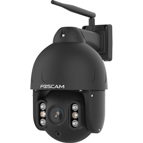 Foscam SD8P WLAN Überwachungskamera Schwarz 8MP (3840x2160), Dualband-WLAN, Schwenk- und Neigefunktion, 4x optischer Zoom (SD8P-B)