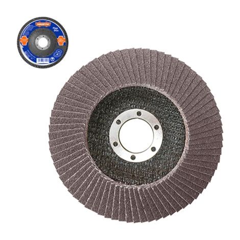 Disque à lamelles en zirconium WADFOW P80 115 x 22 mm (1/3)