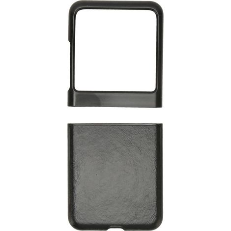 Faltbare Hülle für Motorola Razr 40 Ultra, kratzfeste ABS-Schutzhülle, schwarzes Ledermuster, minimalistisches Accessoire (1/5)