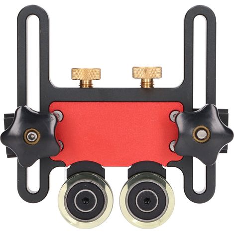 Table Saw Stock Roller Woodworking Double Wheel Sliding Feeding Guide Roller Feather Board Auxiliary Tool
