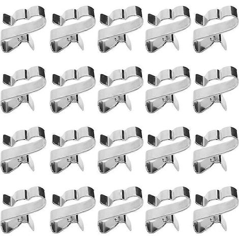 10/20 pièces - Support de câble de transport - Support de câble pour panneau solaire - Colliers de serrage doubles en acier inoxydable 304 - Support de câble pour câblage PV