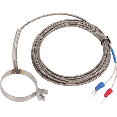 Thermocouple fileté haute sensibilité, sonde de contrôle de température 0‑400°C, large plage de mesure, multi-tailles, pour usage industriel, câble 3 mètres (1/5)
