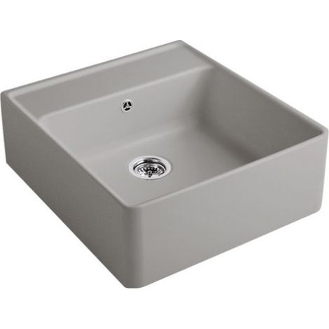 Evier timbre office VILLEROY ET BOCH Tradition Fossile CeramicPlus avec vidage manuel