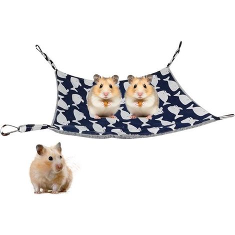 Un hamac doux et chaud - idéal comme lit pour les hamsters - les chinchillas - les lapins - les perroquets - les gerbilles - les phalangers volants (1/5)