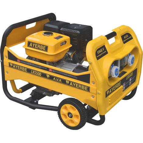 AYERBE - 5433030 - Générateur essence LX5500 Kiotsu 5 kW manuel avec AVR cuivre