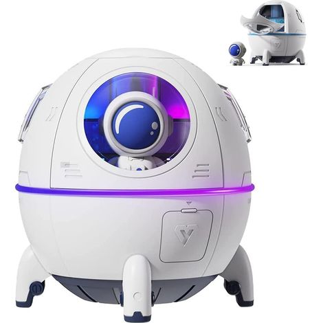 Humidificateur à capsule spatiale, mini humidificateur mignon, humidificateur portable à capsule spatiale, humidificateur d'air à ultrasons silencieux USB 220 ml pour la maison (1/5)