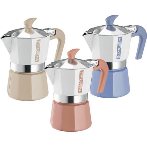 Macchinetta Caffè Caffettiera My Moka Color 3 Tazze 3 Colori (1/2)