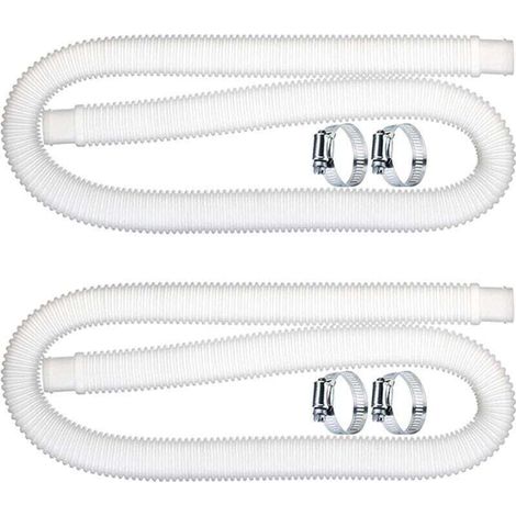 2 pcs Tuyau De Rechange De Piscine 32mm, Pctuyau De Piscine, Tuyau de Remplacement de Pompe de Filtration de Piscine (1,5 M) pour Intex 300 330 530 1000 GPH