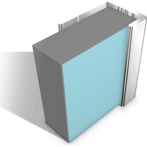 Multipanel Classic 11mm Wall Panel End Cap Trim Type C Bright Polished (1/2)