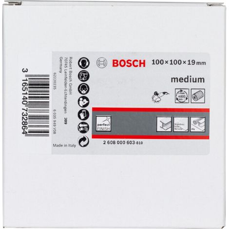 Rouleau abrasif à lamelles Bosch avec non-tissé 19 mm moyen 100 mm (1/5)