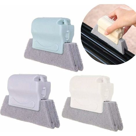 Set di 3 spazzole magiche creative per la pulizia di finestre e porte, binari, fessure e strumenti scorrevoli - Aspiratore per la polvere (1/4)