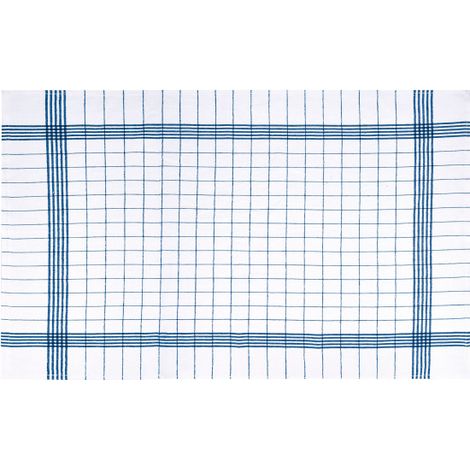 Paño de cocina KITCHEN  Blanco/Azul Royal