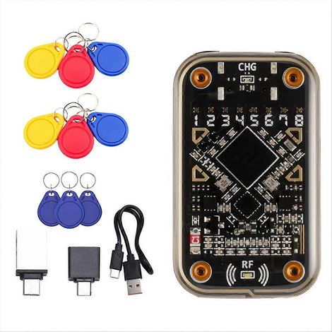Émulateur de carte à puce sans contact Chameleon Ultra, lecteur de puce RFID + porte-clés 6xUID/3xUID compatible NFC (lecture/écriture) (1/5)