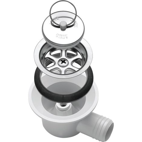 Bonde à Siphon Sortie Coudée Pour Tuyau 20 Mm - Smev