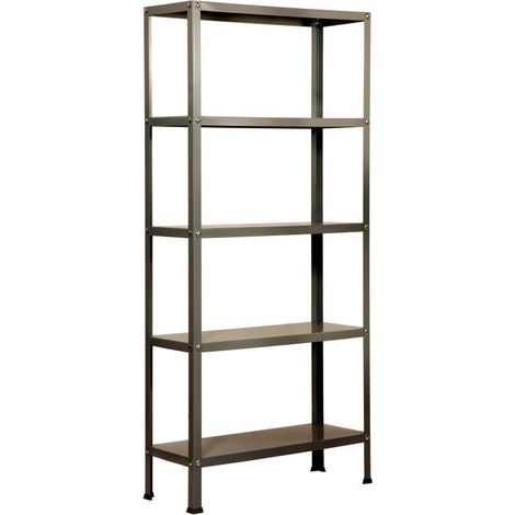 Simonrack Mensola metallica grigia 5 livelli 1800x800x300 mm
