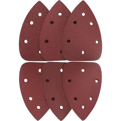 30 feuilles abrasives triangulaires pour le ponçage et le polissage, grain 60/80/100/120/180/240 (1/5)