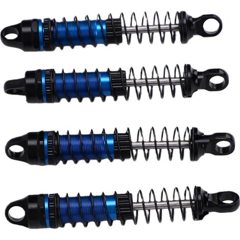 Amortisseur RC 60 Mm pour Chenille 1/18 Mise à Niveau Filetée en Alliage d'aluminium pour Pièces de Camion Tout-terrain (BLUE) (1/5)