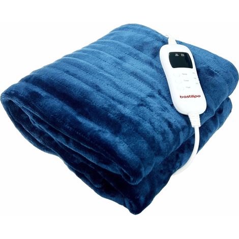 Bastilipo, Coperta elettrica in morbida flanella MELC-120, 180 x 120 cm, comando di controllo a 9 potenze. (1/5)