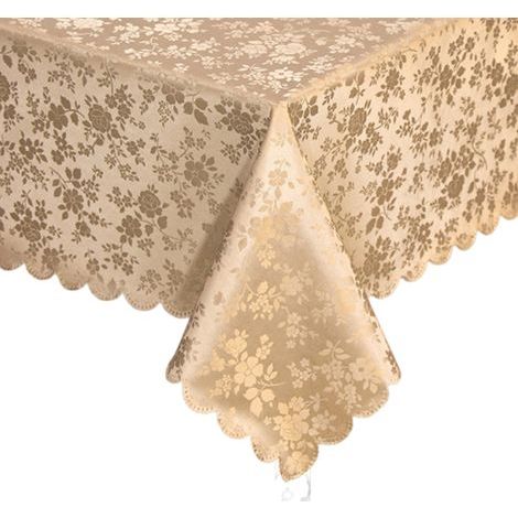 Nappe rectangulaire, lavable et facile à nettoyer, adaptée aux cuisines et salles à manger (beige). 52pouce x 70pouce) (1/5)