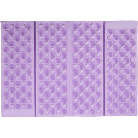 Coussin de siège de pique-nique/plage pliable et portable pour camping/extérieur, en EVA, violet (1/5)