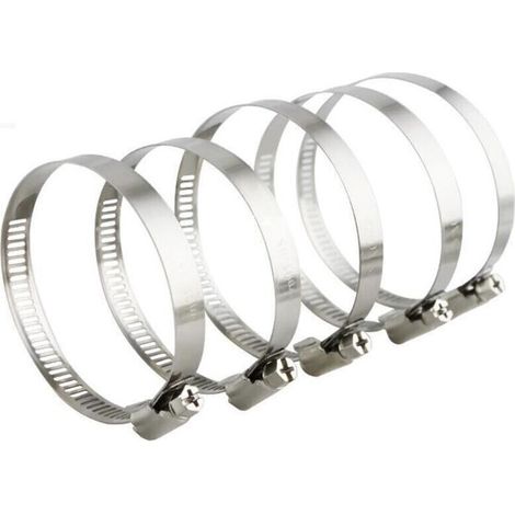 Collier de Serrage Réglable en Acier Inoxydable 304 pour Tuyaux de 27 à 51 mm – Lot de 10 Pinces Universelles pour Eau, Gaz, Automobile et Robinetterie (1/5)