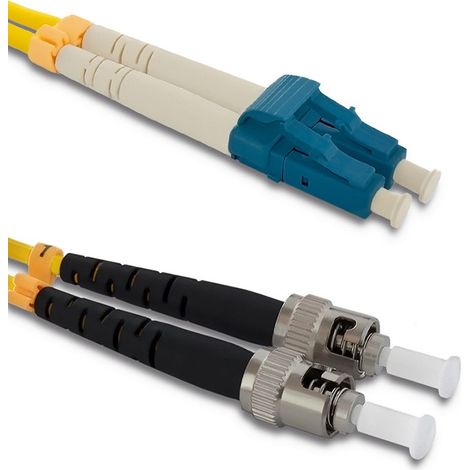Cavo patch in fibra ottica Qoltec LC/UPC - ST/UPC Monomodale 9/125 G652D Duplex 2 m (1/3)