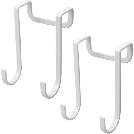 Crochets de porte réversibles, crochets porte-manteaux, crochets de porte sans perçage, crochets en forme de Z (1/5)