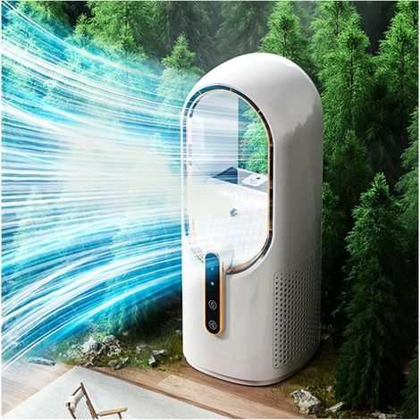 Climatiseur Mobile sans éVacuation,Rechargeable par USB,avec Humidificateur Clim Portable Silencieux Et Portatif Ventilateur De Table,Plus SûR pour Les Enfants (1/4)