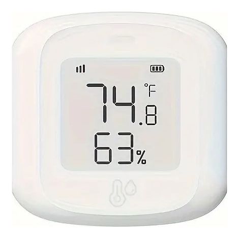 Intelligentes WLAN-Thermometer mit Temperatur- und Feuchtigkeitssensor, Hygrometer und LCD-Display für den Innenbereich (1/5)