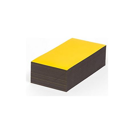 Rótulo magnético para almacén  amarillo  HxA 80 x 150 mm  UE