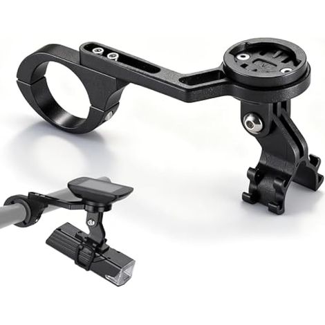 Support de guidon avant compatible Bryton et Garmin Edge 200 500 520 800 810 1000 iGPSPORT GS50 IGS618 Makin GPS, avec support de feu réglable, pour guidon 20-40mm (1/5)