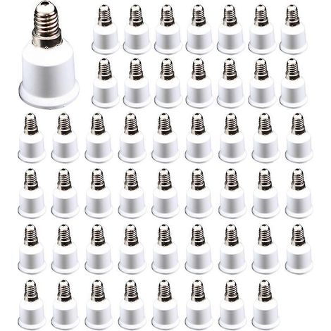 50 adaptateurs de douille E14 vers E27 (1/5)