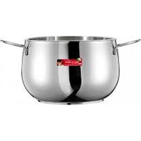Inoxriv RIPEN26 River Pentola Inox 2 Manici 26 cm 9 L Triplo Fondo Induzione colore Acciaio inox