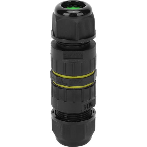 Connecteur électrique étanche 3 conducteurs M16-3P IP68 pour câble extérieur 0.51.5 mm², diamètre 7-10 mm, joint de fil étanche