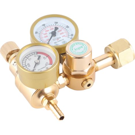 Régulateur CO2 Argon 0-4500PSI CGA580 Entrée Filetage Femelle 15/16in Sortie 1/4in Laiton Manomètre Soudage TIG MIG (1/5)