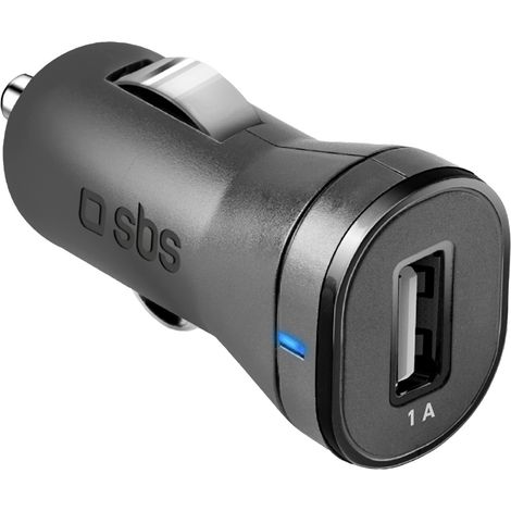 SBS Mini car charger 12/24V 1000 mAh standard charge with USB port (TECRUSB1ASTD)