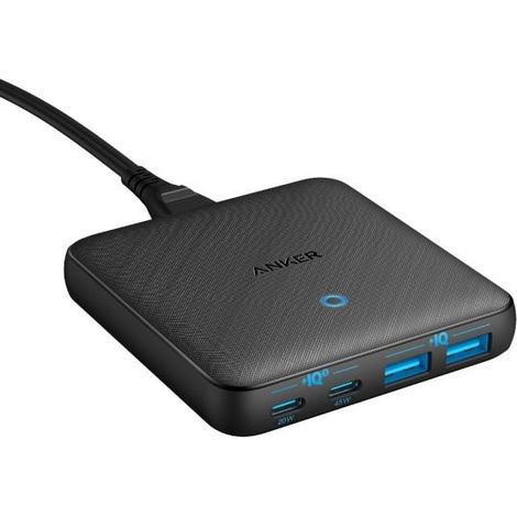 Anker PowerPort Atom III 65W Slim Nero Caricatore da Tavolo